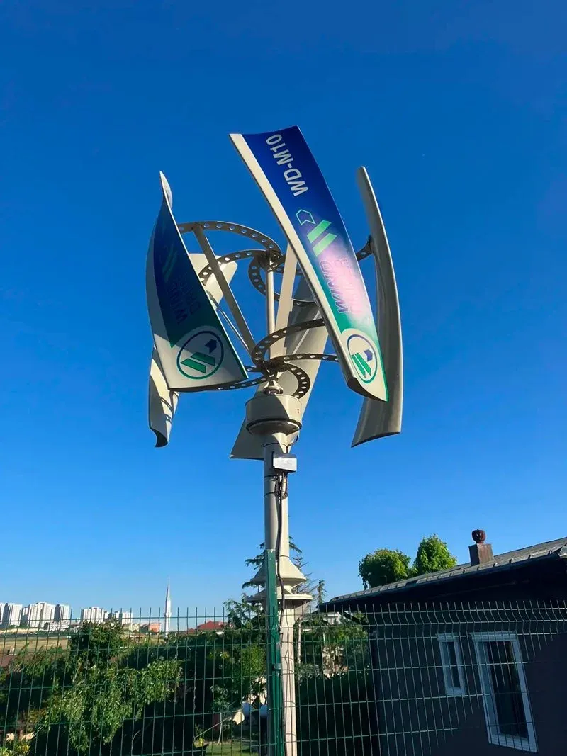 Büyükçekmece Tepekent Villa Çatı Güneş Paneli ve WD-M10 Dikey Rüzgar Türbini Hibrit Enerji Sistemi KFA